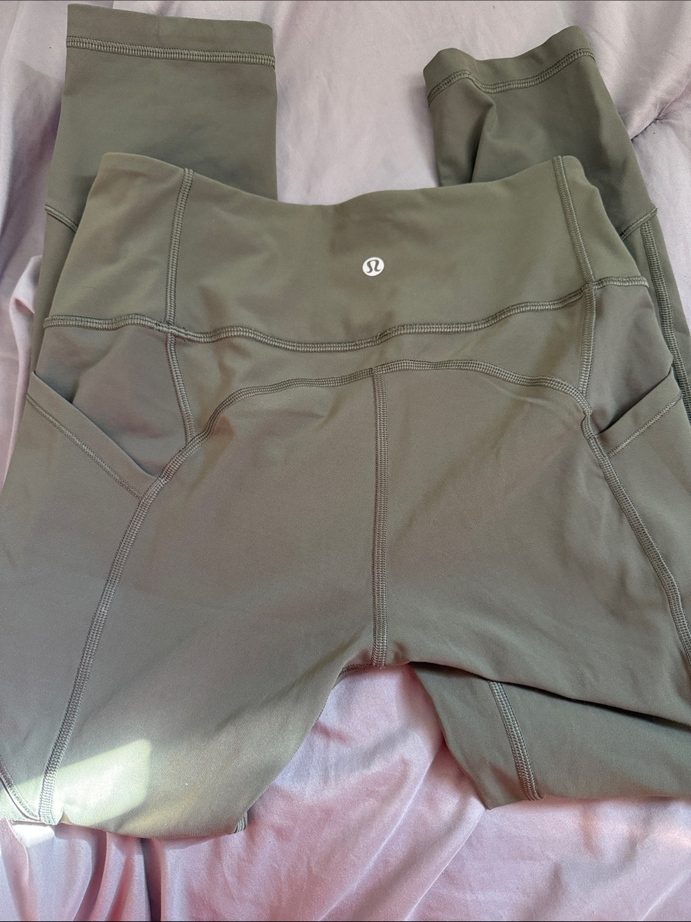 lululemon athletica Olive High-Rise Pocket Cropped Leggings